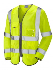 Leo Burrington  Coolviz Superior Mesh Waistcoat Yellow